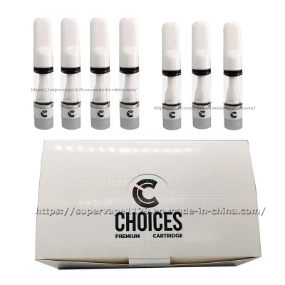 New Empty Cartridge 0.5ml Choice Full Ceramic Cart 510 Thread Choices Vape Cartridges