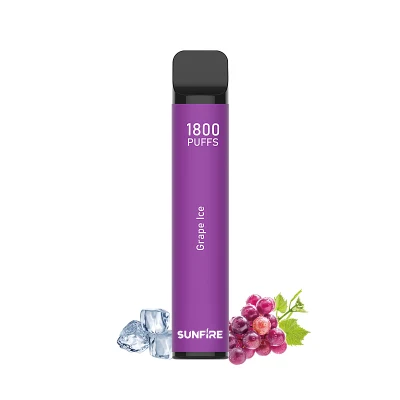 Factory Wholesale Sunfire Brand 1800 Puffs 550mAh Rechargeable Disposable One Time Vape
