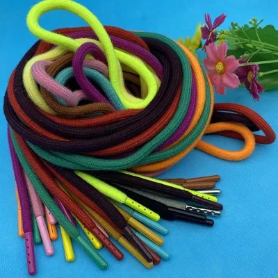 Cotton Rope 120 Color Straight Color Bullet Tips Drawstring for Hoodies Sweater Hat and Pants