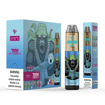 Original Gorilla Vape Imini Vape 7000 9000 12K P Disposable Vapor Pen Electronic Cigarettes 15ml Pod 6 Glowing Colors Air-Adjustable Thailand Vapor Pod Oil Core