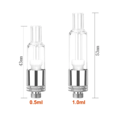 Full Glass Cart Ceramic Cartridge Thick Oil Vape Pen X Tank OEM Brand Custom Logo Customize 510 Atomizer