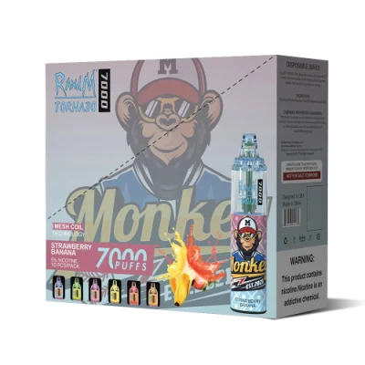 Randm RM Tornado 7000 Puffs Vape Factory 0% 2% 3% 5% Nice Airflow Control Disposable Vape Device Wholesale Disposable Vaporizer Big Puffs