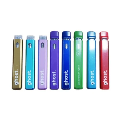 Ghost Delta Disposable E-Cigarettes Vape Pen 280mAh Battery Rechargeable 10 Strains 0.8ml 1.0ml Empty Cartridge