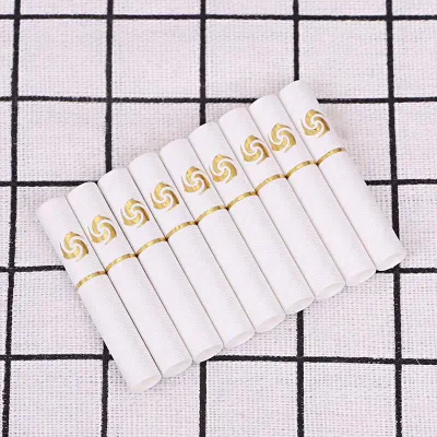 Blue Ice Capsule Slim Smoking Cotton Filter Tips with Holes D8mm L35/40mm