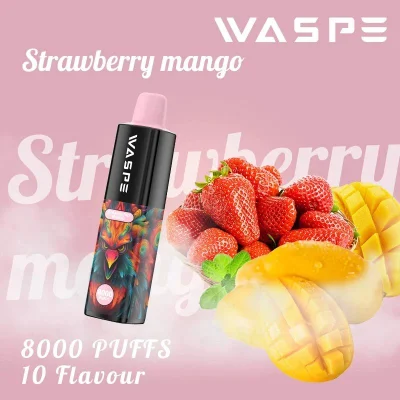 Waspe 8000 Puff Client Logo Zbood Bingo Vappor 7K/8K/9K/10K/12K/20K E Shisha Bingo RM 7000 Cigarette Vape Disposable Vape