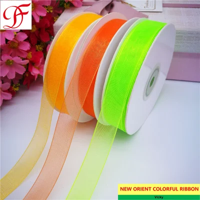 Factory Wholesale Printed Nylon Woven Edge Organza Ribbon Grosgrain Satin Double/Single Face Hemp Metallic Ribbon for Wrapping/Decoration/Xmas Box/Bows/Gifts