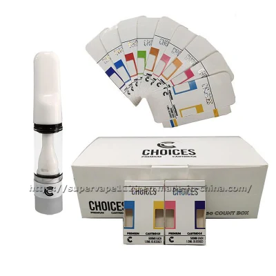  New Empty Cartridge 0.5ml Choice Full Ceramic Cart 510 Thread Choices Vape Cartridges