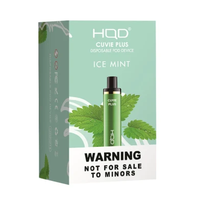 Hqd 1, 200 Puffs Disposable Vape Cuvie Plus with Tantalising Ice Mint Flavor