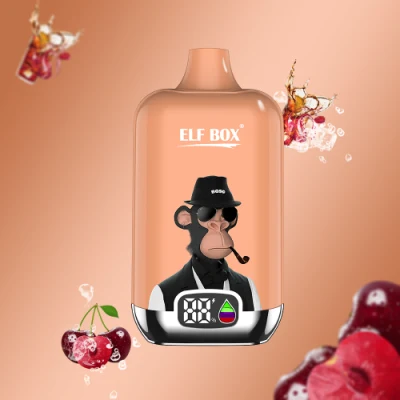 China Top Disposable Vape Bar Elf Box Digital 12000 Puffs Rechargeable Battery 500mAh Electronic Cigarette