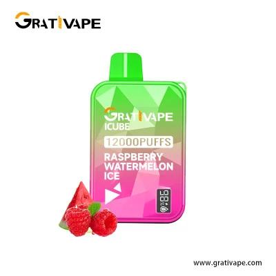 Customized Grativape Hot Selling Premium Flavor Juice Bars Icube 12000 Puffs 0% 2% 3% 5% Nicotine Electronic Cigarette with Free Lanyard Alibaba Disposable Vape
