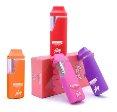 10 Flavors Packwoods X Runtz Runty Disposable Vape Pens Rechargeable 380mAh Battery 1ml 1000mg Empty Pods Thick Oil Cartridges Carts Vape with Retail Box