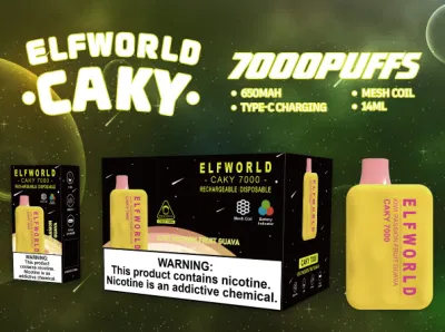Wholesale Elfworld Crystal Caky 7000 Puff Elfworld Lost Elf World Orion Puff Vape Bar Clear 7500 Disposable Vape Distributors E Cigarette RM 7000 Puffs