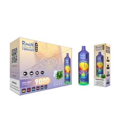 Fumot Original Randm Tornado 7000 E Cigarette Rechargeable RGB Light LED Glowing Disposable Vape