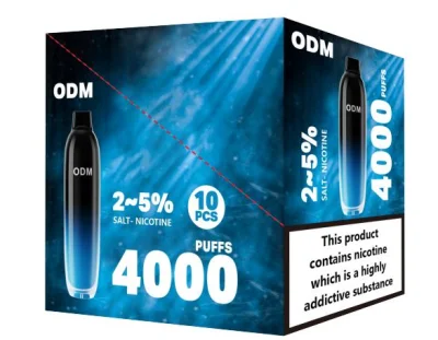 2023 Newest 4000 Puff102ml Vape Nicotine Salt Mesh Coil Transparent Disposable Pod