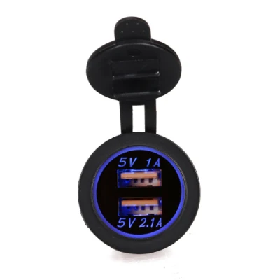 12V Dual USB Charger Power Adapter Outlet Car Cigarette Lighter Socket Splitter Electric Socket
