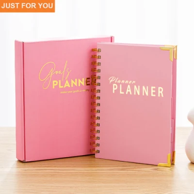 Hardcover Elastic Closure PU Leather Notebook Dotted Lined Grid Inner Page Notebook Promotional Personalized Printed A5 Note Book