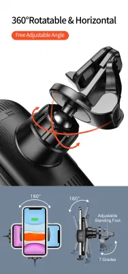 Newest 15W Automatic Clamping Car Mount Car Holder Wireless Charger