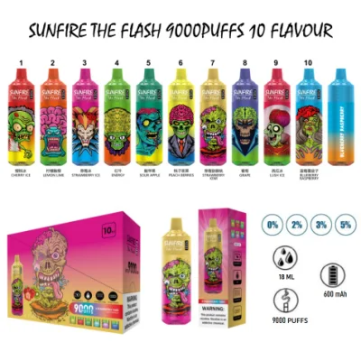 Best Wholesale Random 9000 Tornado Airflow Control Disposable Vape with 18ml 0% 2% 3% 5% Nic for Electronic Cigarette RM 7K 8K Disposable Vape