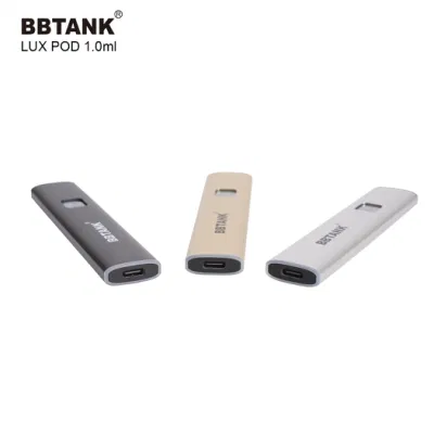 High Quality Bbtank Lux Custom 1ml Hhc Delta 10 D8 Pod Postless Disposable Vape Pen