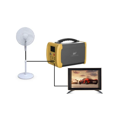Multi-Functional Solar Energy System with Home Lighting Panel System USB Phone Charging Devices Run DC LED TV and Fan for Non-Electricity Areas