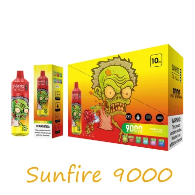 Wholesale Disposable Best Cheap Price Sunfire Tornado 5000 7000 8000 9000 10000 12000 Puff Crystal Vape E-Cigarette Vaporizer RGB Light