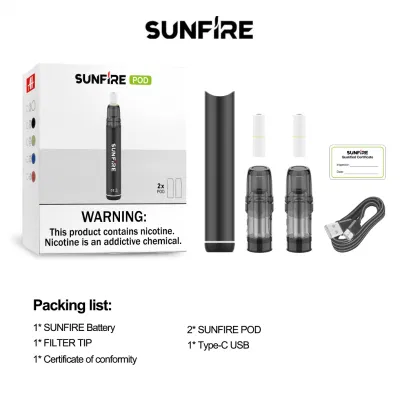 Original Manufacturer Portable Sunfire Vape Device with Child Lock E-Cigarette