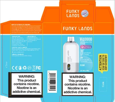 OEM ODM Zbood 10K Kk Energy Magic Glass Nasty Febie Ezigarette Funky Lands VI10000 VI 10000 10K Puff Disposable Vape