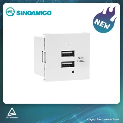 2.1A Single Port USB Charger with Indicator for Phone &amp; Pad