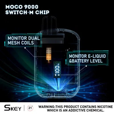 Wholesale Smart Disposable Vape Device 9000 Puff Dual Mesh Coil