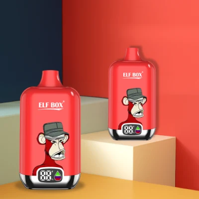 China Top Disposable Vape Bar Elf Box Digital 12000 Puffs Rechargeable Battery 500mAh Electronic Cigarette