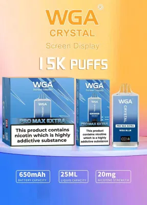 Wga Crystal 15000 Puff Custom Zbood Caky Cuvie Micko Space Sigaret Twist E Cigarette Dispsoable Vape