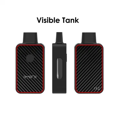 Wholesale Imini OEM Empty Diposable Vape 4ml 5ml Thick Oil Flat Tip Ceramic Coil E CIGS Diposable Pen Rechargeable Device Pods 380mAh Visual Vape Pen