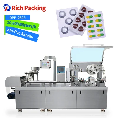 cGMP High Speed Alu Alu PVC Roller Sealing Type Packaging Capsule Tablet Blister Packing Machine