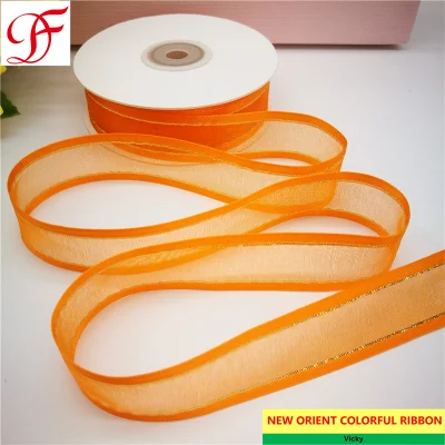 Christmas Satin Edge Organza Satin Grosgrain Hemp Gingham Taffeta Ribbon Sheer Metallic Ribbon Hair Bow for Gifts/Present Box Packing/Bows/Garments/Decoration
