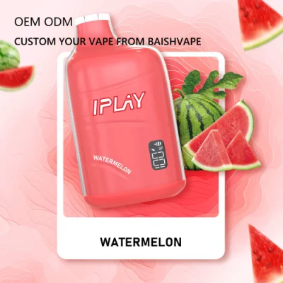 Zbood Bespoke Quik 5000 Max Al Por Mayor Vapme Biffbar E Cigarette Iplay Vibar 6500 Puff Disposable Vape with Smart Display Screen