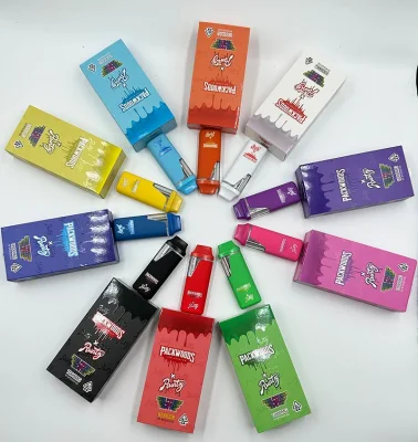 Runtz X Packwoods Disposable Vape Pens E Cigarettes 380mAh Rechargeable Battery Empty Vape Pen 1ml Vaporizer with Packing Sauce Baked Bar Dabwoods