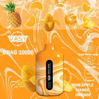 Vasy Drag 10000 Puff Wholesale Disposable E Cigarette Vape with Dual Mesh Core Smart Screen