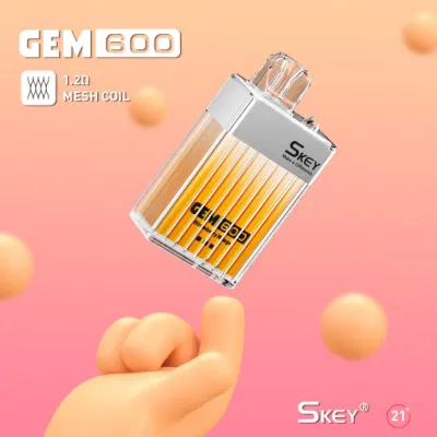 UK Popular Skey Vape Crystal Vape Box Gem 600 Puffs 2% Nic Salt UK Tpd Vs Amare Crystal One Disposable E-CIGS