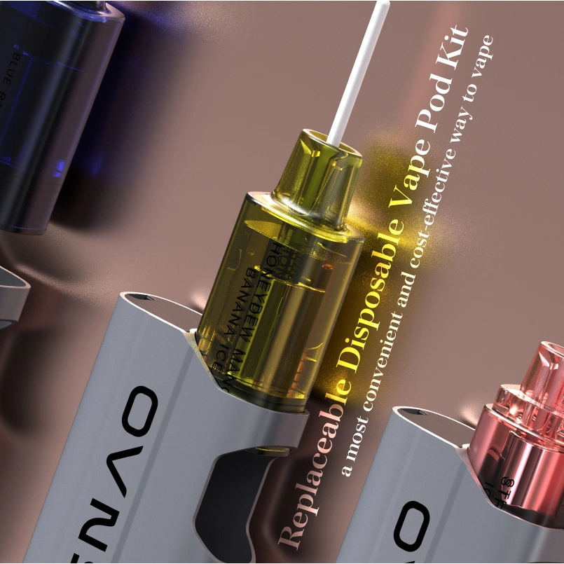 Europe New Trend Transparent Vape Pods Kit Airflow Adjustable Rechargeable Disposable Vape Pod