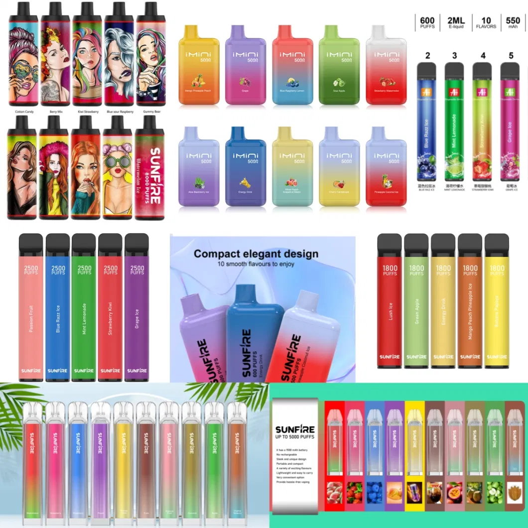 New Arrival 600puff Nicotine Free Crystal Bar Disposable Vapes