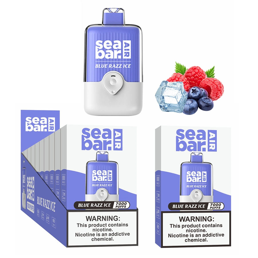 Wholesale Crystal-Bar Disposable Electronic-Cigarette Seabarair 7000puffs Big Box Disposable Vape 8000puffs