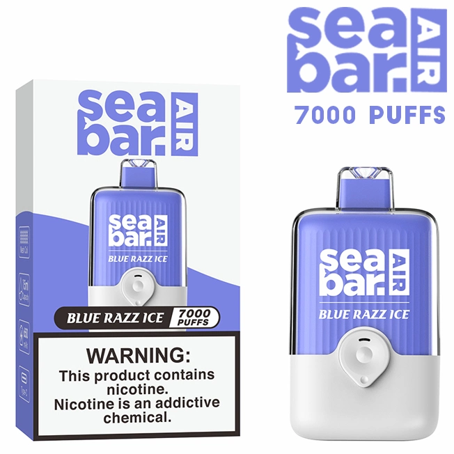 Wholesale Crystal-Bar Disposable Electronic-Cigarette Seabarair 7000puffs Big Box Disposable Vape 8000puffs