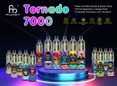 Comercio al por mayor i Pod Fumot Shenzhen Vape Pen E cigarrillo vaporizador Wape Randm Tornado 7000/9000/10K Puff Wape E-Cig Cigarrillo Electrónico Desechable Vape Elf Ecig Bar