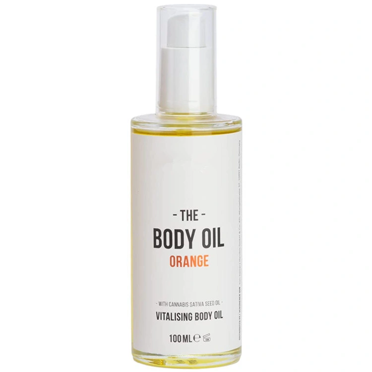 Vegan Skin Moisturizing Body Oil Orange with Hemp Seed Oil