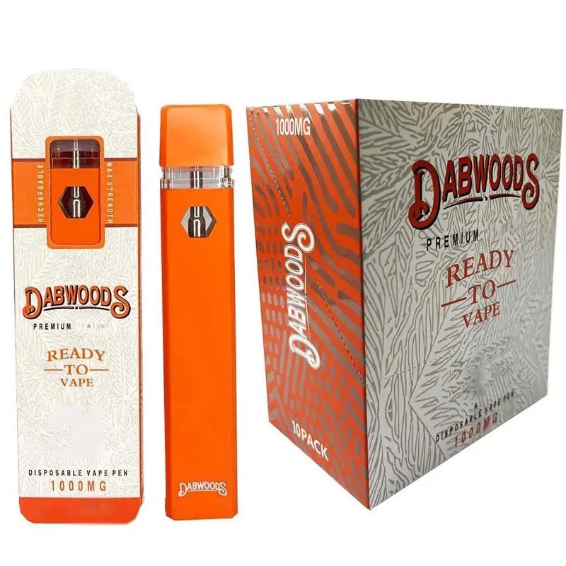 Disposable Vape Pens 1ml Empty Rechargeable Dabwoods for Thick Oil Tank Pods Vaporizer