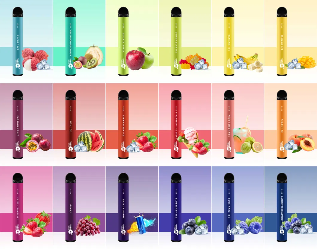 Multi Flavors Fruit Vapeurs 800puffs Without Nicotine E-Cig Disposable Vape