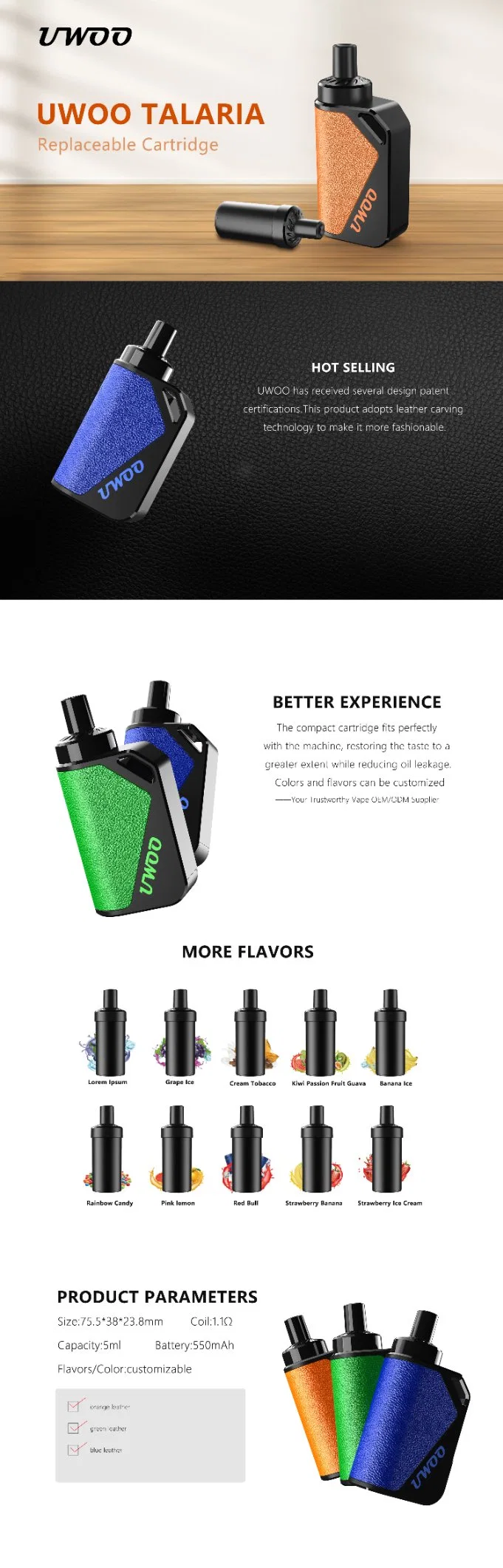 New Arrival Vaping Device 2000puffs 6ml Fume Vape Cigarette Electronic Vape Pod