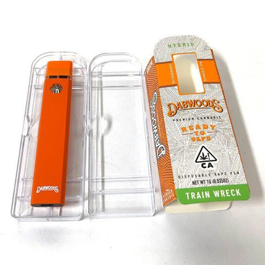 Dabwoods Disposable Vape Pens 1ml Empty Rechargeable Device Thick Oil 280mAh Battery Ecigs Kits Visual Tank Pods Vaporizer Vapes Pen Packwoods Sauce