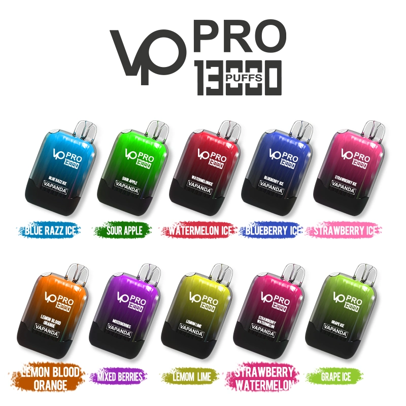 Vp PRO 13000 EU Local Warehouse Disposable Electronic Cigarette 13K Crystal Vape Vaporizer