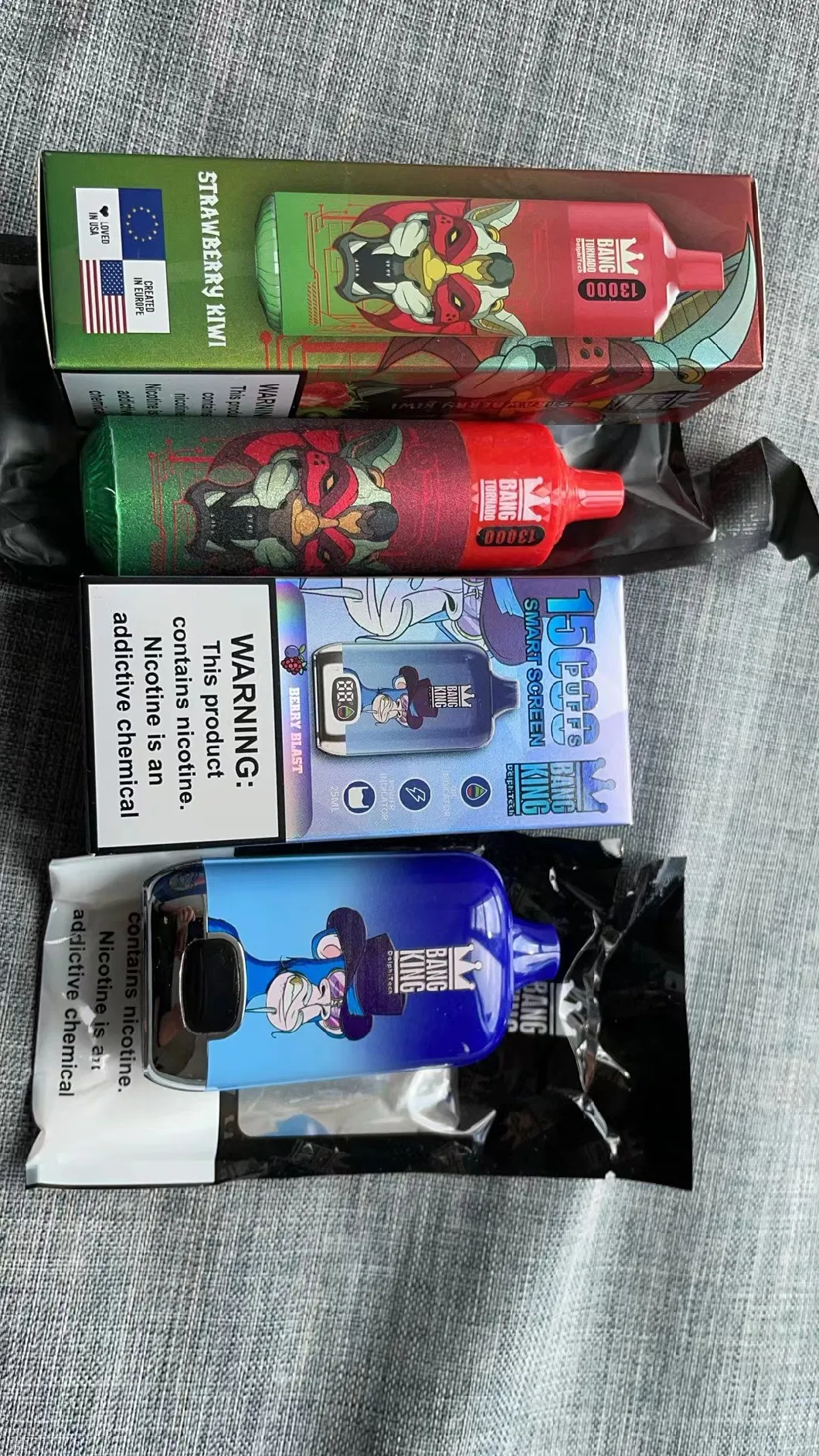 Wholesale I Vape Bang King 12000 Vape Pen Disposable Bang12K Puffs Aroma King Rechargeable Battery Radm 9000 Atomizer Capacity Poco Bang King 12000puffs